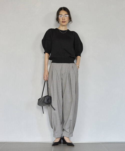 Firsthand（ファーストハンド）の「Firsthand/ファーストハンド カラミチェック カーヴィーパンツ / セットアップ対応（その他パンツ・レディース・ブラック/ブルーグリーン・SMALL/MEDIUM）」の19枚目の写真