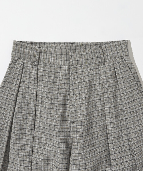 Firsthand（ファーストハンド）の「Firsthand/ファーストハンド カラミチェック カーヴィーパンツ / セットアップ対応（その他パンツ・レディース・ブラック/ブルーグリーン・SMALL/MEDIUM）」の3枚目の写真