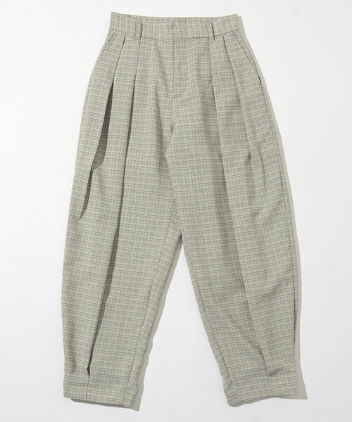 Firsthand（ファーストハンド）の「Firsthand/ファーストハンド カラミチェック カーヴィーパンツ / セットアップ対応（その他パンツ・レディース・ブラック/ブルーグリーン・SMALL/MEDIUM）」の10枚目の写真