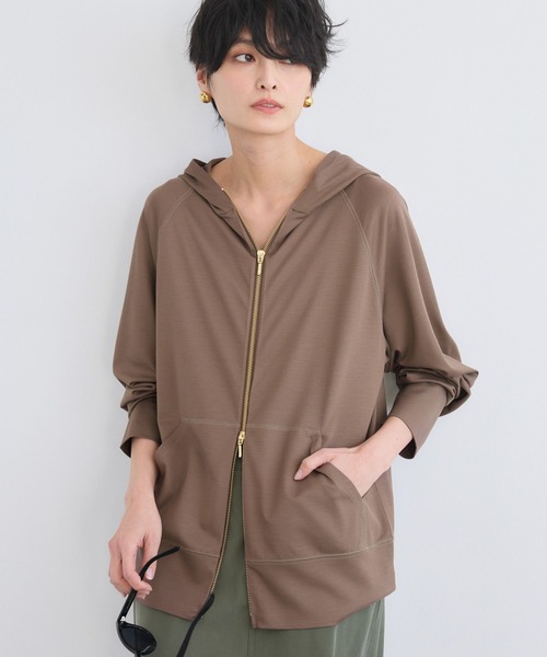 BARNYARDSTORM(バンヤードストーム)の「BARNYARDSTORM / UVカットCOOLタッチパーカー【UVカット / 接触冷感】JAPAN FABRIC(パーカー・レディース・チャコールグレー/ライトブラウン/ホワイト/ブラック/グレー系その他・L/M/S)」の21枚目の写真