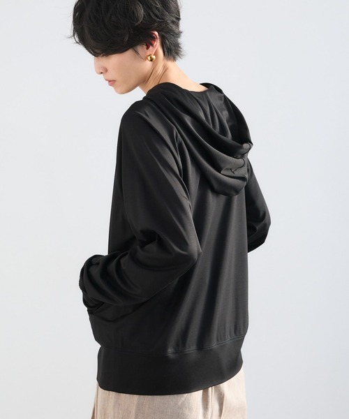 BARNYARDSTORM(バンヤードストーム)の「BARNYARDSTORM / UVカットCOOLタッチパーカー【UVカット / 接触冷感】JAPAN FABRIC(パーカー・レディース・チャコールグレー/ライトブラウン/ホワイト/ブラック/グレー系その他・L/M/S)」の7枚目の写真