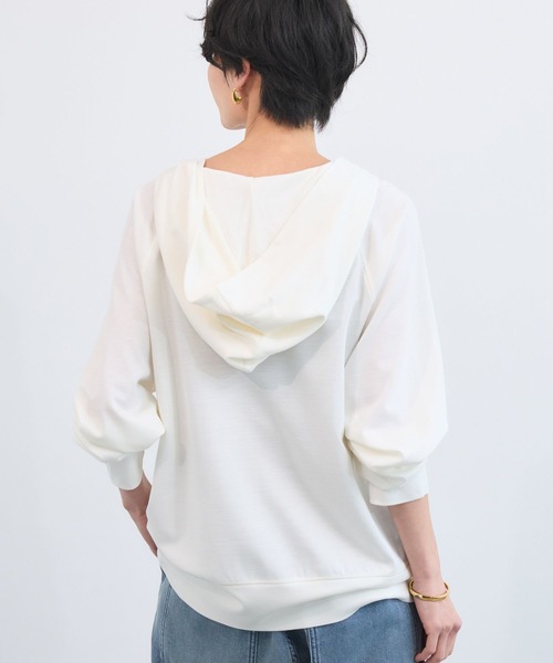 BARNYARDSTORM(バンヤードストーム)の「BARNYARDSTORM / UVカットCOOLタッチパーカー【UVカット / 接触冷感】JAPAN FABRIC(パーカー・レディース・チャコールグレー/ライトブラウン/ホワイト/ブラック/グレー系その他・L/M/S)」の6枚目の写真