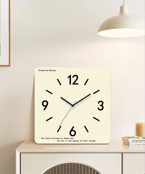 IRADOWL（アイラドール）の「【アイラドール room】スクエア壁掛けカラー時計（掛け時計・レディース・ブルー/ブラック/グリーン/レッド・FREE）」の5枚目の写真