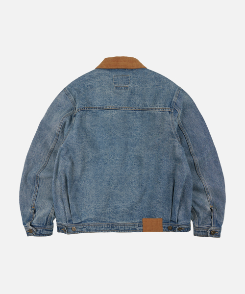FRIZMWORKS(フリズムワークス)の「WASHED DENIM TRUCKER JACKET _ BLUE(デニムジャケット・メンズ・その他・SMALL/MEDIUM/LARGE/X-LARGE)」の2枚目の写真