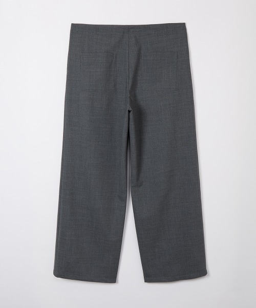 leinwande(ラインヴァンド)の「Wide Straight Trousers / ワイドストレートトラウザー(スラックス・レディース・イエロー/グレー/ネイビー系・SMALL/MEDIUM)」の7枚目の写真