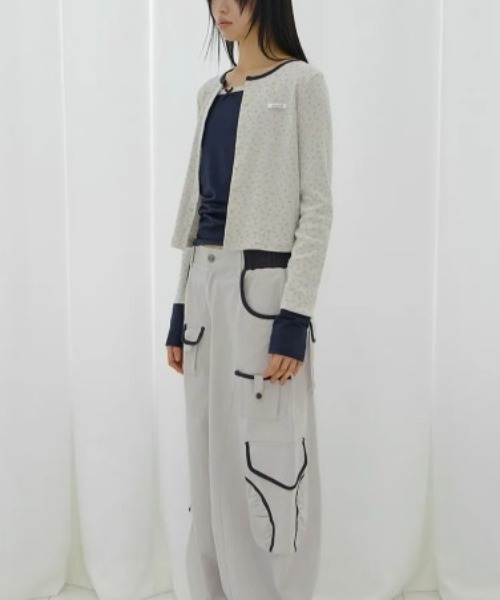 FANCY CLUB(ファンシークラブ)の「◇FANCYCLUB◇ブランド直輸入正規品/エアリー ボタン カーディガン AIRY BUTTON CARDIGAN(カーディガン/ボレロ・レディース・ベージュ/アッシュグレー/グレー・FREE)」の16枚目の写真