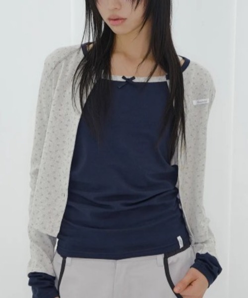 FANCY CLUB(ファンシークラブ)の「◇FANCYCLUB◇ブランド直輸入正規品/エアリー ボタン カーディガン AIRY BUTTON CARDIGAN(カーディガン/ボレロ・レディース・ベージュ/アッシュグレー/グレー・FREE)」の18枚目の写真