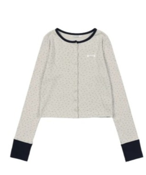 FANCY CLUB(ファンシークラブ)の「◇FANCYCLUB◇ブランド直輸入正規品/エアリー ボタン カーディガン AIRY BUTTON CARDIGAN(カーディガン/ボレロ・レディース・ベージュ/アッシュグレー/グレー・FREE)」の5枚目の写真