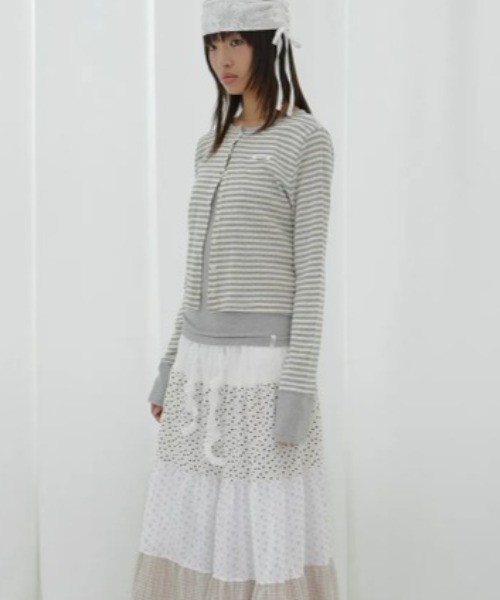 FANCY CLUB(ファンシークラブ)の「◇FANCYCLUB◇ブランド直輸入正規品/エアリー ボタン カーディガン AIRY BUTTON CARDIGAN(カーディガン/ボレロ・レディース・ベージュ/アッシュグレー/グレー・FREE)」の21枚目の写真