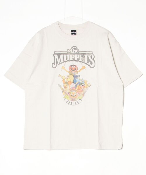 ALWAYS GOOD TIME(オルウェイズグッドタイム)の「【MUPPETS/マペッツ】ヴィンテージライクUSD加工プリント半袖Tシャツ / アニマルバンドデザイン/ユニセックス(Tシャツ/カットソー・メンズ・ホワイト系その他/ブラック系その他/アイボリー/スミクロ・M/L/LL)」の11枚目の写真