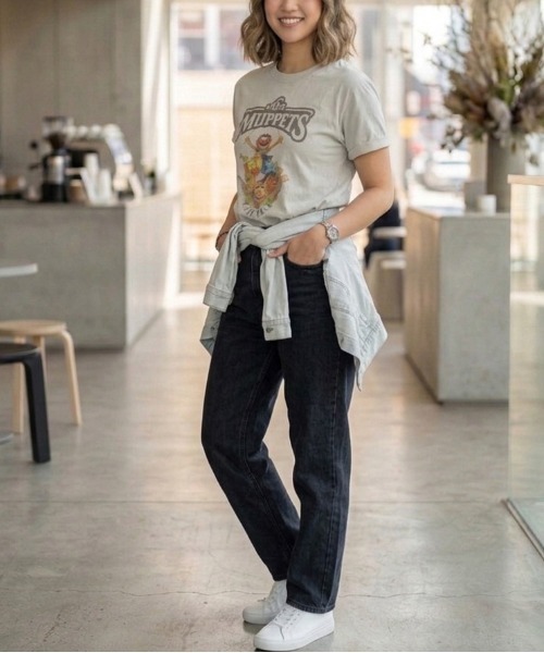 ALWAYS GOOD TIME(オルウェイズグッドタイム)の「【MUPPETS/マペッツ】ヴィンテージライクUSD加工プリント半袖Tシャツ / アニマルバンドデザイン/ユニセックス(Tシャツ/カットソー・メンズ・ホワイト系その他/ブラック系その他/アイボリー/スミクロ・M/L/LL)」の22枚目の写真