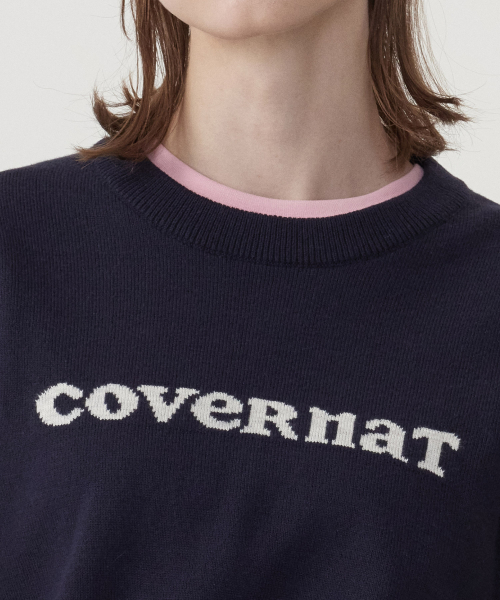 COVERNAT WOMAN(カバーナットウーマン)の「ウィメンズクーパー ロゴ ラウンドネック ニット ネイビー(ニット/セーター・レディース・その他・WS/WM)」の7枚目の写真