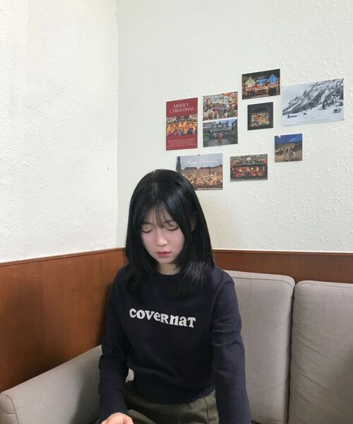 COVERNAT WOMAN(カバーナットウーマン)の「ウィメンズクーパー ロゴ ラウンドネック ニット ネイビー(ニット/セーター・レディース・その他・WS/WM)」の14枚目の写真