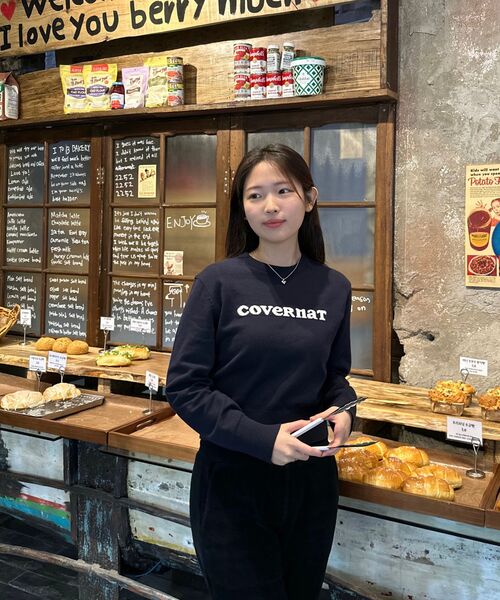 COVERNAT WOMAN(カバーナットウーマン)の「ウィメンズクーパー ロゴ ラウンドネック ニット ネイビー(ニット/セーター・レディース・その他・WS/WM)」の15枚目の写真