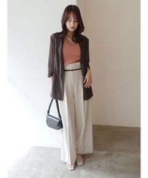 LAGUNAMOON | バイカラーベルトライトパンツ(その他パンツ)