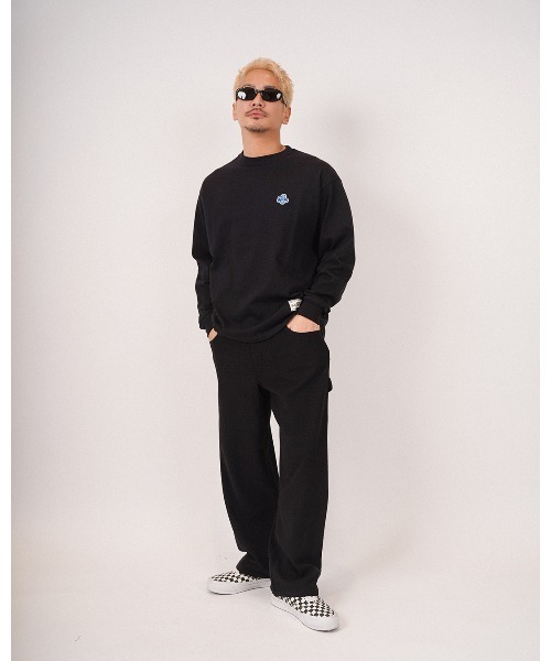 #Re:room（リルーム）の「フラワーアイコンワッペンロングスリーブ（Tシャツ/カットソー・メンズ・ホワイト・S-M/M-L/L-XL）」の7枚目の写真