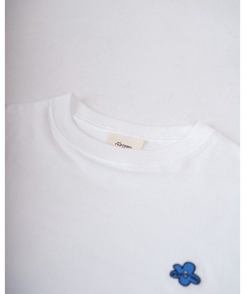 #Re:room（リルーム）の「フラワーアイコンワッペンロングスリーブ（Tシャツ/カットソー・メンズ・ホワイト・S-M/M-L/L-XL）」の9枚目の写真