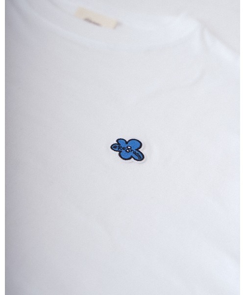 #Re:room（リルーム）の「フラワーアイコンワッペンロングスリーブ（Tシャツ/カットソー・メンズ・ホワイト・S-M/M-L/L-XL）」の10枚目の写真