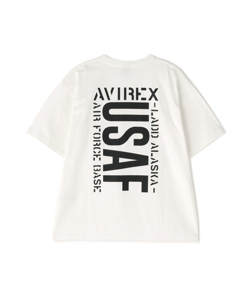 AVIREX(アヴィレックス)の「《WEB&DEPOT限定》US A.F S/S T-SHIRT / ユーエス エアフォース ショートスリーブ Tシャツ / AVIREX / アヴィレックス(Tシャツ/カットソー・メンズ・ホワイト/マスタード/オリーブ系/ブラック・M/L/2XL/XL)」の1枚目の写真