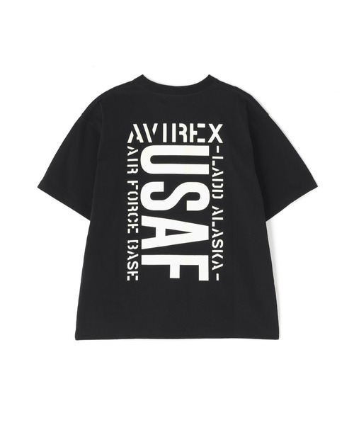 AVIREX(アヴィレックス)の「《WEB&DEPOT限定》US A.F S/S T-SHIRT / ユーエス エアフォース ショートスリーブ Tシャツ / AVIREX / アヴィレックス(Tシャツ/カットソー・メンズ・ホワイト/マスタード/オリーブ系/ブラック・M/L/2XL/XL)」の2枚目の写真