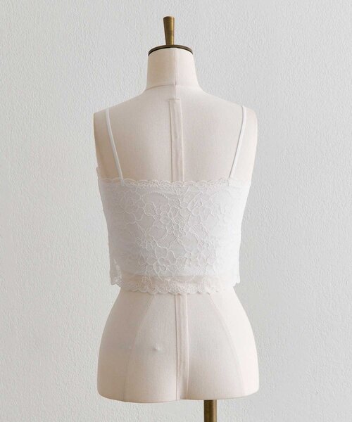 Belle Charme(ベルシャルム)の「【Belle Charme】Lace Camisole(キャミソール・レディース・オフホワイト/ブラック・FREE)」の19枚目の写真