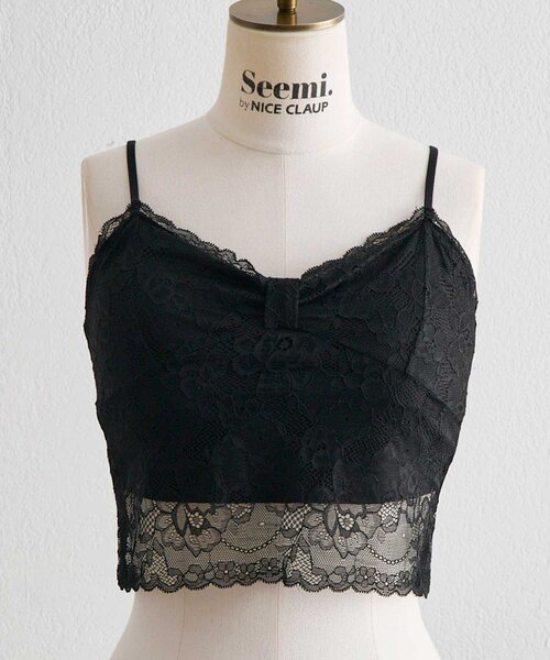 Belle Charme(ベルシャルム)の「【Belle Charme】Lace Camisole(キャミソール・レディース・オフホワイト/ブラック・FREE)」の11枚目の写真