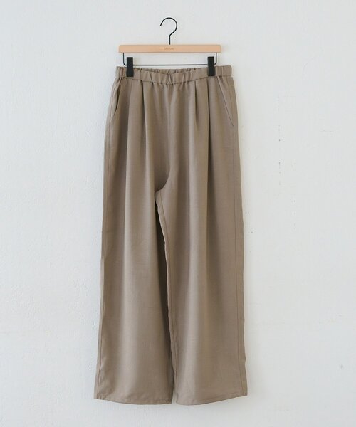 DISCOAT(ディスコート)の「【Enlude/ユニセックス】テックリネンワイドイージーパンツ(その他パンツ・レディース・チャコールグレー/グレイッシュベージュ/ライトベージュ・MEDIUM/LARGE)」の1枚目の写真
