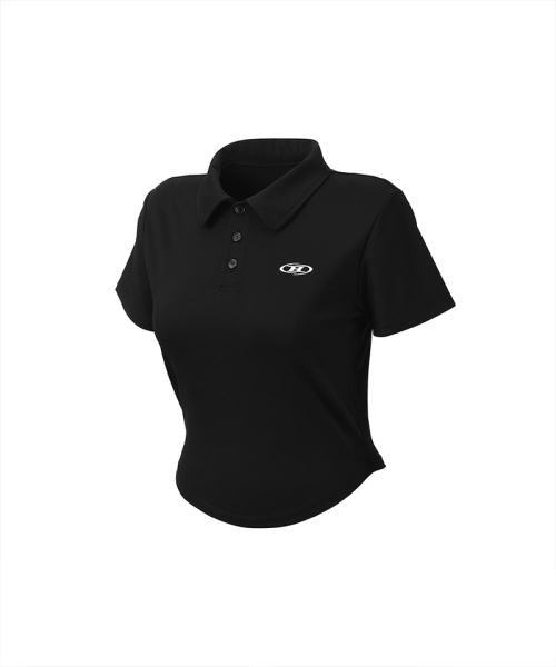 BORN TO WIN（ボーントゥウィン）の「W SYMBOL B STRETCH COLLAR T-SHIRTS [BLACK]（Tシャツ/カットソー・レディース・その他・1/2/3）」の2枚目の写真
