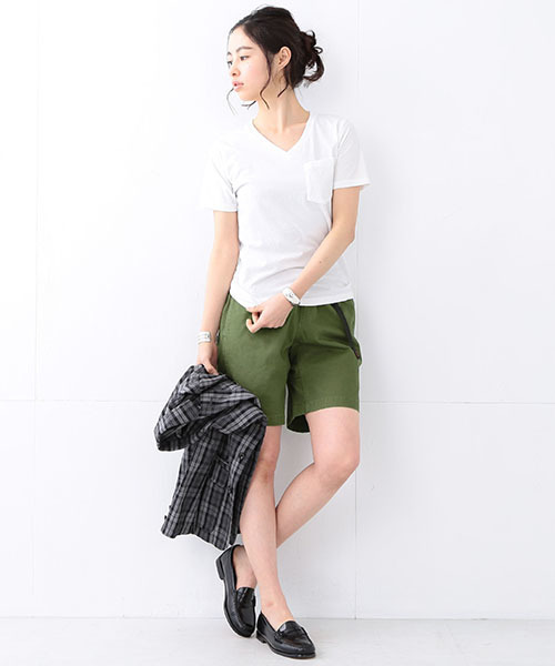 BEAMS BOY（ビームスボーイ）の「HANES / POCKET V-NECK TEE 16SS（Tシャツ/カットソー・レディース・ホワイト/ブラック/ピンク/ネイビー・ONE SIZE）」の7枚目の写真