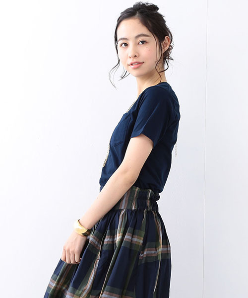 BEAMS BOY（ビームスボーイ）の「HANES / POCKET V-NECK TEE 16SS（Tシャツ/カットソー・レディース・ホワイト/ブラック/ピンク/ネイビー・ONE SIZE）」の18枚目の写真