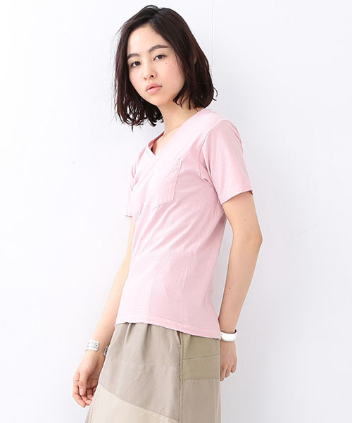 BEAMS BOY（ビームスボーイ）の「HANES / POCKET V-NECK TEE 16SS（Tシャツ/カットソー・レディース・ホワイト/ブラック/ピンク/ネイビー・ONE SIZE）」の22枚目の写真
