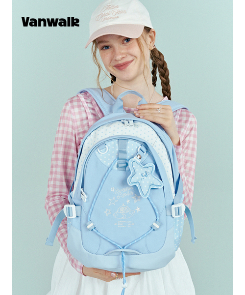 VANWALK（バンウォーク）の「トライアングルリエディションバックパック#2 [ハヌル]（バックパック/リュック・レディース・スカイブルー・FREE）」の2枚目の写真