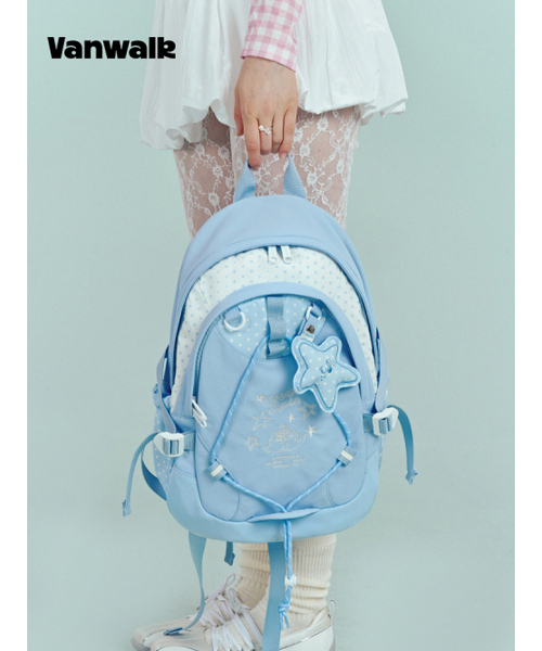 VANWALK（バンウォーク）の「トライアングルリエディションバックパック#2 [ハヌル]（バックパック/リュック・レディース・スカイブルー・FREE）」の4枚目の写真