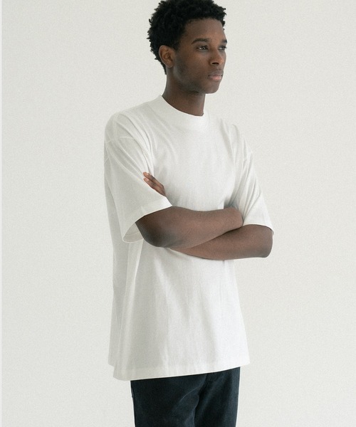 BIOTOP（ビオトープ）の「【Hanes for BIOTOP】US COTTON MOCK NECK T-SHIRTS 2P（Tシャツ/カットソー・メンズ・ホワイト系その他・L/M/S/XL）」の9枚目の写真
