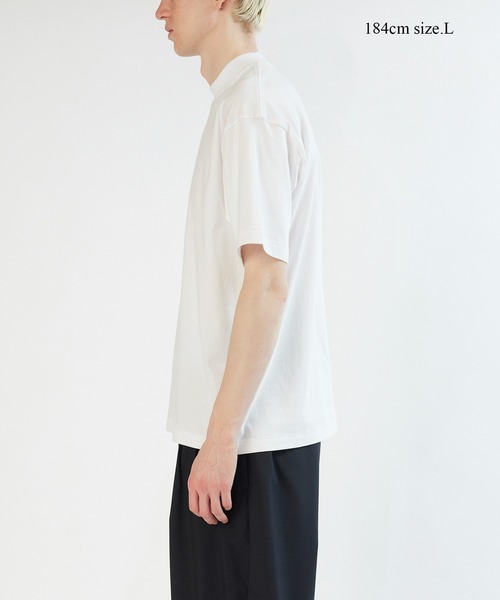 BIOTOP（ビオトープ）の「【Hanes for BIOTOP】US COTTON MOCK NECK T-SHIRTS 2P（Tシャツ/カットソー・メンズ・ホワイト系その他・L/M/S/XL）」の18枚目の写真