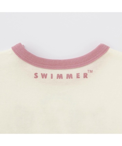 SWIMMER(SWIMMER)の「SWIMMERコラボ フレンチスリーブTシャツ(Tシャツ/カットソー・キッズ・ライトピンク/ホワイト系その他6/ホワイト系その他2・80/90/100/110/120)」の14枚目の写真