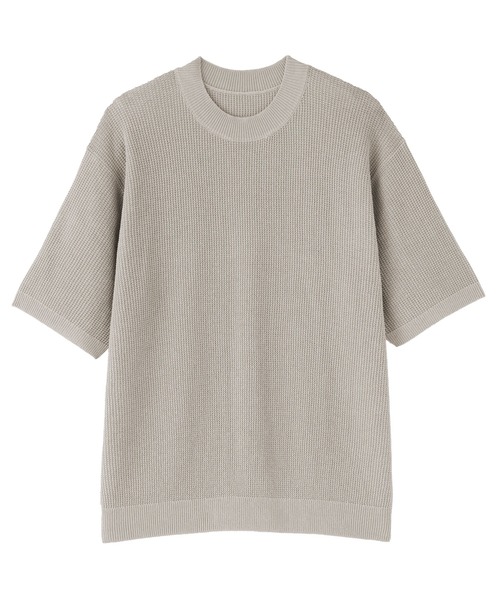 MUJI Labo(ムジラボ)の「〔MUJI Labo〕紳士 和紙混半袖クルーネックセーター(ニット/セーター・メンズ・サンドベージュ/グリーン系/ブラック・M/L/XL/S)」の11枚目の写真