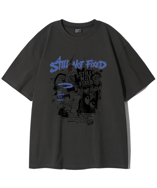ELIMENO(エリメノ)の「ELフィックスド半袖Tシャツ4カラー(Tシャツ/カットソー・メンズ・ホワイト/ライトグレー/チャコール/ブラック・1/2/3/4/5/6)」の4枚目の写真