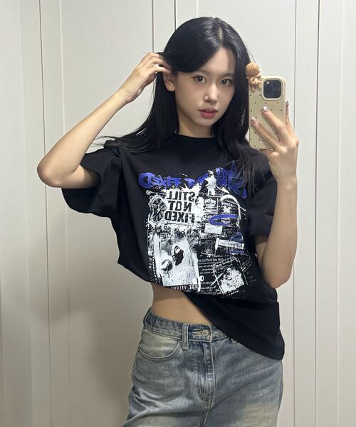 ELIMENO(エリメノ)の「ELフィックスド半袖Tシャツ4カラー(Tシャツ/カットソー・メンズ・ホワイト/ライトグレー/チャコール/ブラック・1/2/3/4/5/6)」の7枚目の写真