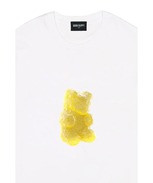 BORN SLIPPY(ボーンスリッピー)の「Gummy Bear(Yellow) T-shirt (White)(Tシャツ/カットソー・レディース・その他・FREE)」の3枚目の写真