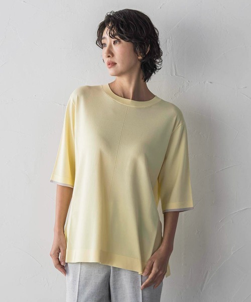 la.f…（ラエフ）の「Tシャツニット（ニット/セーター・レディース・ブラック/グリーン/イエロー/ブラウン/レッド/ブルー/イエロー系その他・9号）」の19枚目の写真