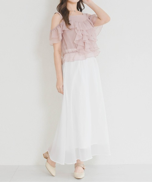MISCH MASCH(ミッシュマッシュ)の「2026春夏新作 ギンガムアソートシアーカラースカート(スカート・レディース・ブラック×ホワイト/レッド/ホワイト/ブルー・S/M)」の22枚目の写真