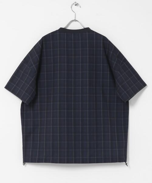 URBAN RESEARCH Sonny Label（アーバンリサーチサニーレーベル）の「OOPS　チェック柄Tシャツ（シャツ/ブラウス・メンズ・グリーン系その他/ブルー系その他・MEDIUM/X-LARGE/LARGE）」の7枚目の写真