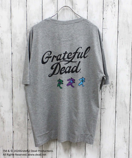 Grateful Dead(グレイトフルデッド)の「GRATEFULDEAD グレイトフルデッド BIG 半袖Tシャツ(Tシャツ/カットソー・メンズ・ブラック/ネイビー/グレー系その他/杢グレー/オフホワイト/ダークグリーン/チャコール/ホワイト系その他・XL/L/M)」の4枚目の写真