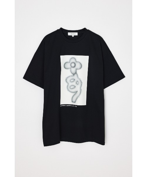 ENFOLD(エンフォルド)の「T-SHIRT(Tシャツ/カットソー・レディース・ブラック/ホワイト・38)」の2枚目の写真
