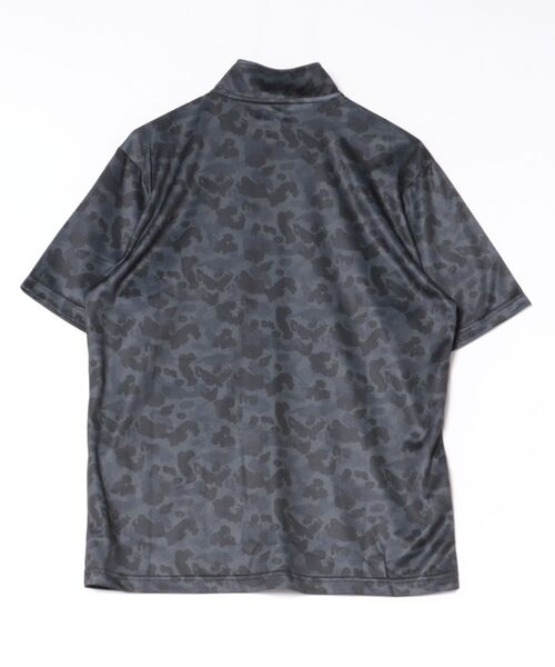 K-SWISS（ケースイス）の「【K-SWISS/ケースイス】カモフラプリントハーフZIPTシャツ（Tシャツ/カットソー・メンズ・ブラック/ホワイト/ネイビー・X-LARGE/LARGE/MEDIUM）」の4枚目の写真