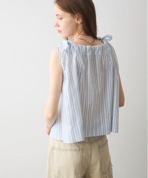 Crisp(クリスプ)の「ribbon accent stripe blouse / リボンアクセントストライプブラウス(シャツ/ブラウス・レディース・ブルー/ネイビー・FREE)」の20枚目の写真