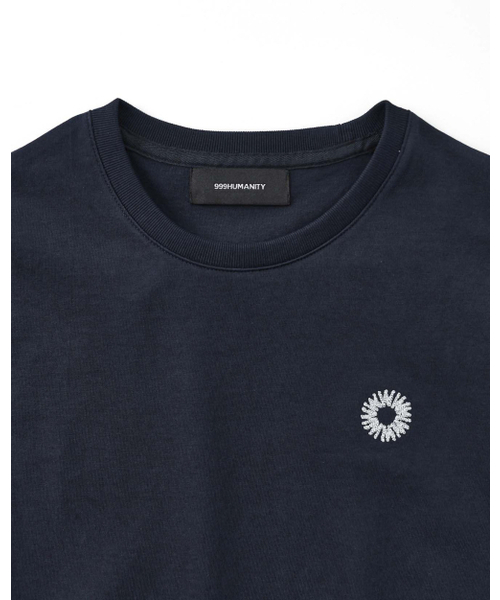 999HUMANITY（999ヒューマニティ）の「EVD イージーロゴハーフTシャツ（ダークネイビー）（Tシャツ/カットソー・レディース・その他・OS/1(S)/2(M)/3(L)/0(XS)/4(XL)）」の3枚目の写真