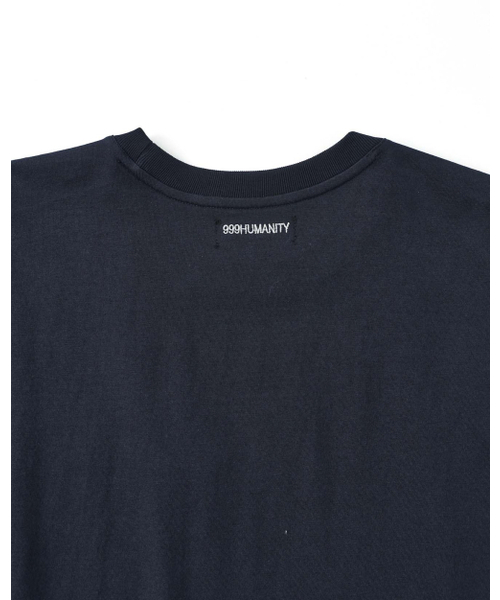 999HUMANITY（999ヒューマニティ）の「EVD イージーロゴハーフTシャツ（ダークネイビー）（Tシャツ/カットソー・レディース・その他・OS/1(S)/2(M)/3(L)/0(XS)/4(XL)）」の4枚目の写真
