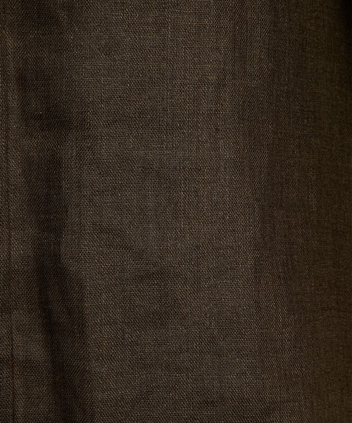 markaware(マーカウェア)の「【marka/マーカ】リネンガーゼダブルクロス ミニマリストジャケット / MINIMALIST JACKET(テーラードジャケット・メンズ・ブラック/ダークグリーン・1/2)」の7枚目の写真